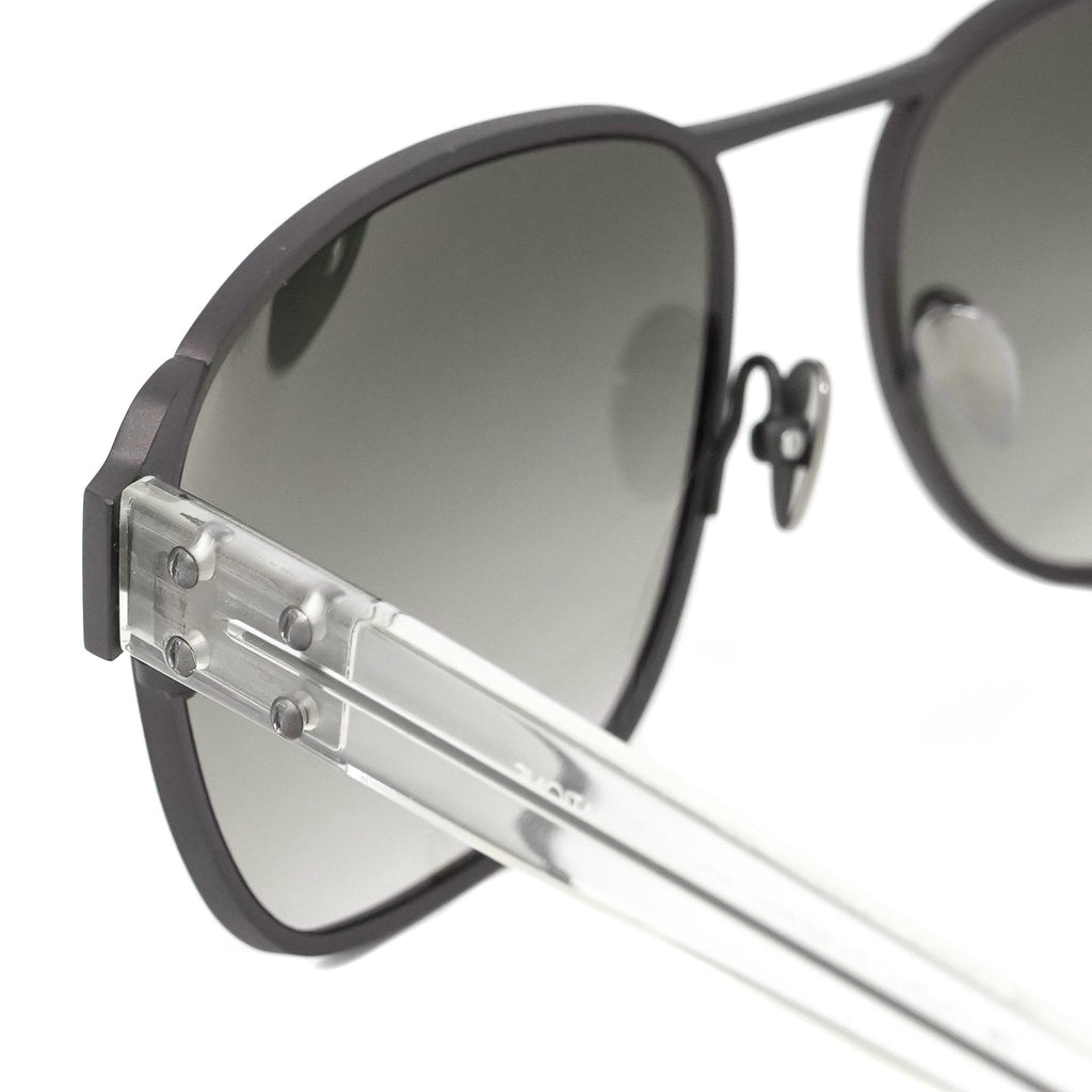 Kris Van Assche Sunglasses D-Frame Matt Brown and Grey