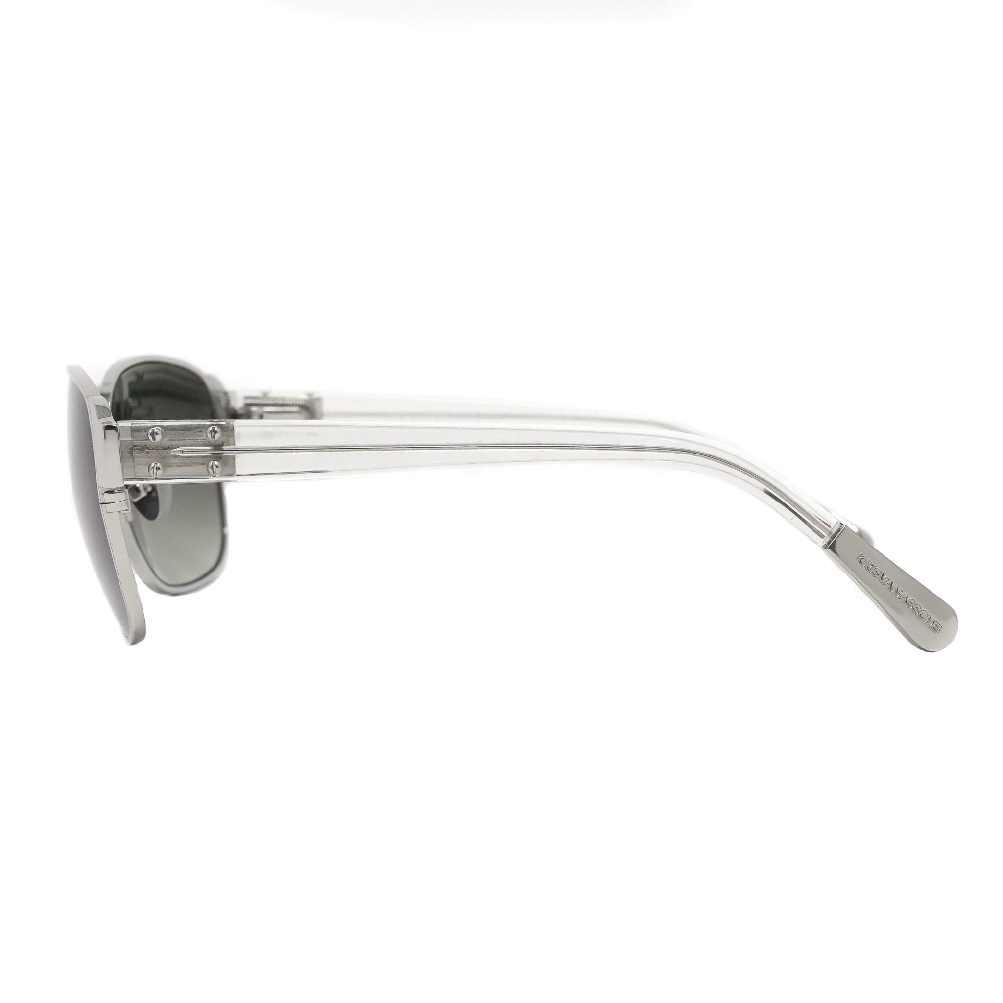 Kris Van Assche Sunglasses D-Frame Silver and Grey