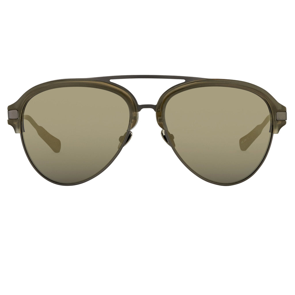 Kris Van Assche Sunglasses Grey and Gold