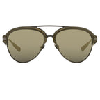 Kris Van Assche Sunglasses Grey and Gold