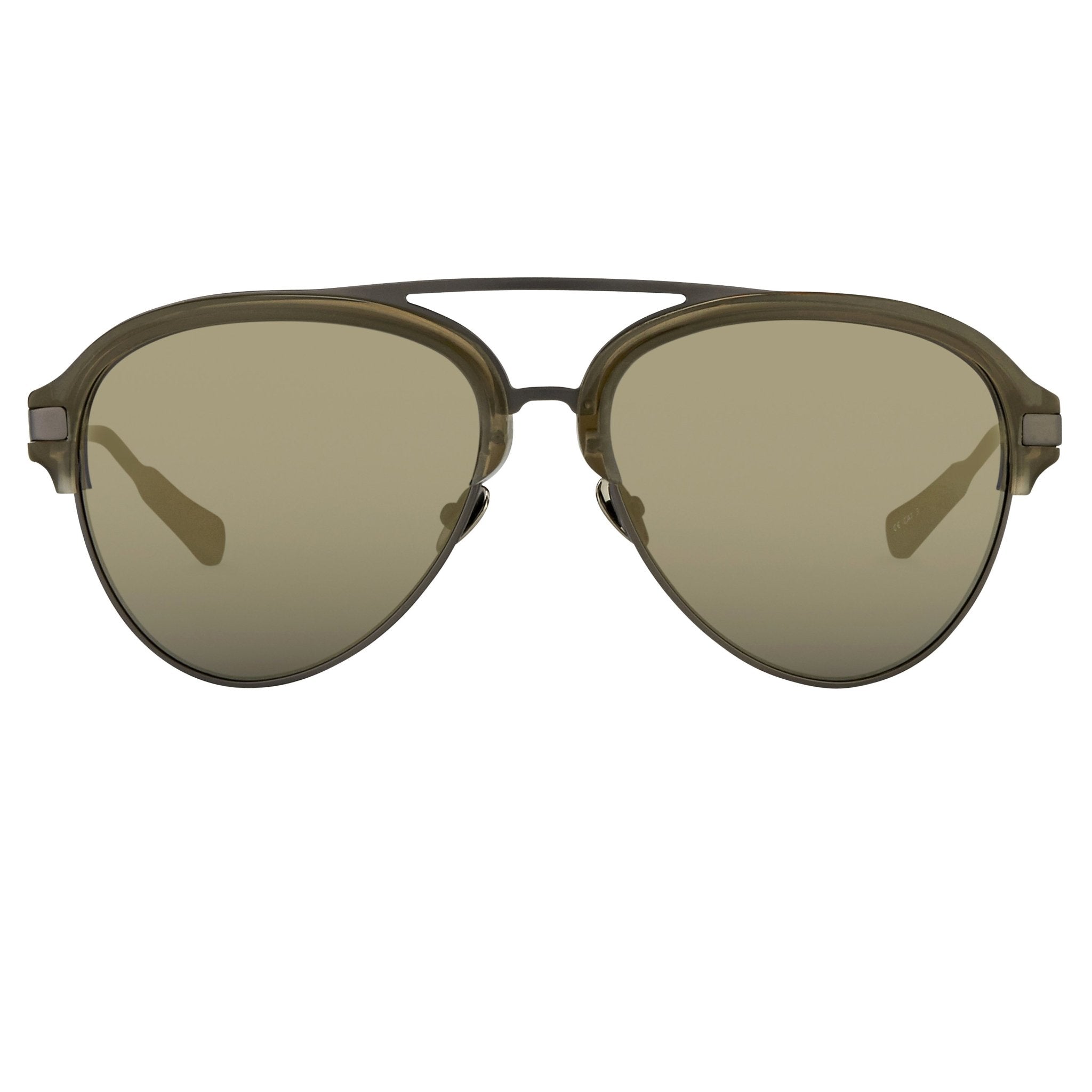 Kris Van Assche Sunglasses Grey and Gold