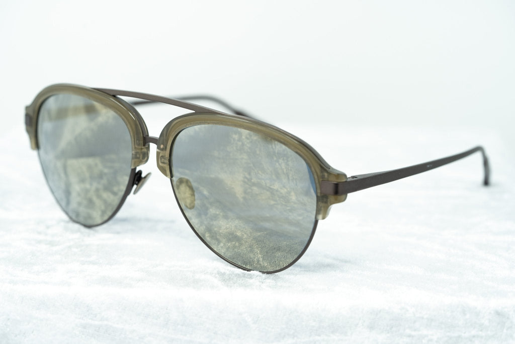 Kris Van Assche Sunglasses Grey and Gold
