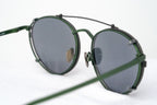 Kris Van Assche Sunglasses Round Green and Gunmetal Grey