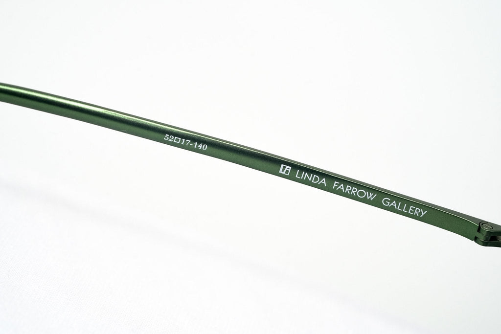 Kris Van Assche Sunglasses Round Green and Gunmetal Grey