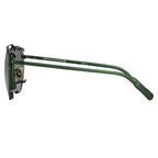 Kris Van Assche Sunglasses Round Green and Gunmetal Grey