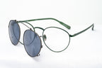 Kris Van Assche Sunglasses Round Green and Gunmetal Grey