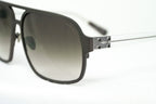 Kris Van Assche Sunglasses Rectangular Brown and Grey