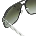 Kris Van Assche Sunglasses Rectangular Brown and Grey