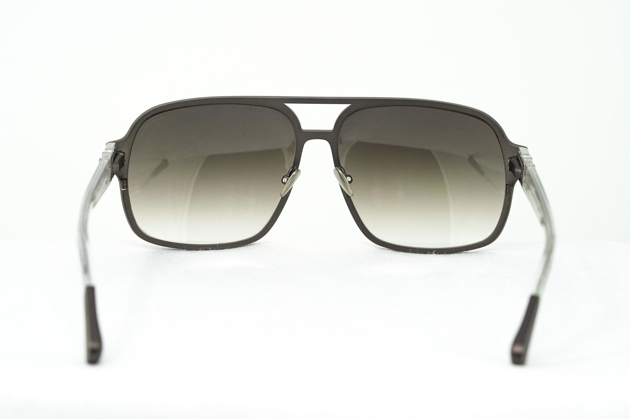 Kris Van Assche Sunglasses Rectangular Brown and Grey
