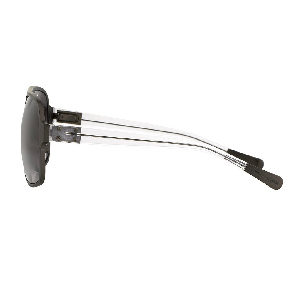Kris Van Assche Sunglasses Rectangular Brown and Grey