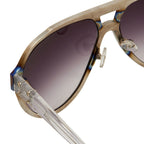 Kris Van Assche Sunglasses Silver and Purple