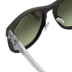 Kris Van Assche Sunglasses D-Frame Matte Brown and Green