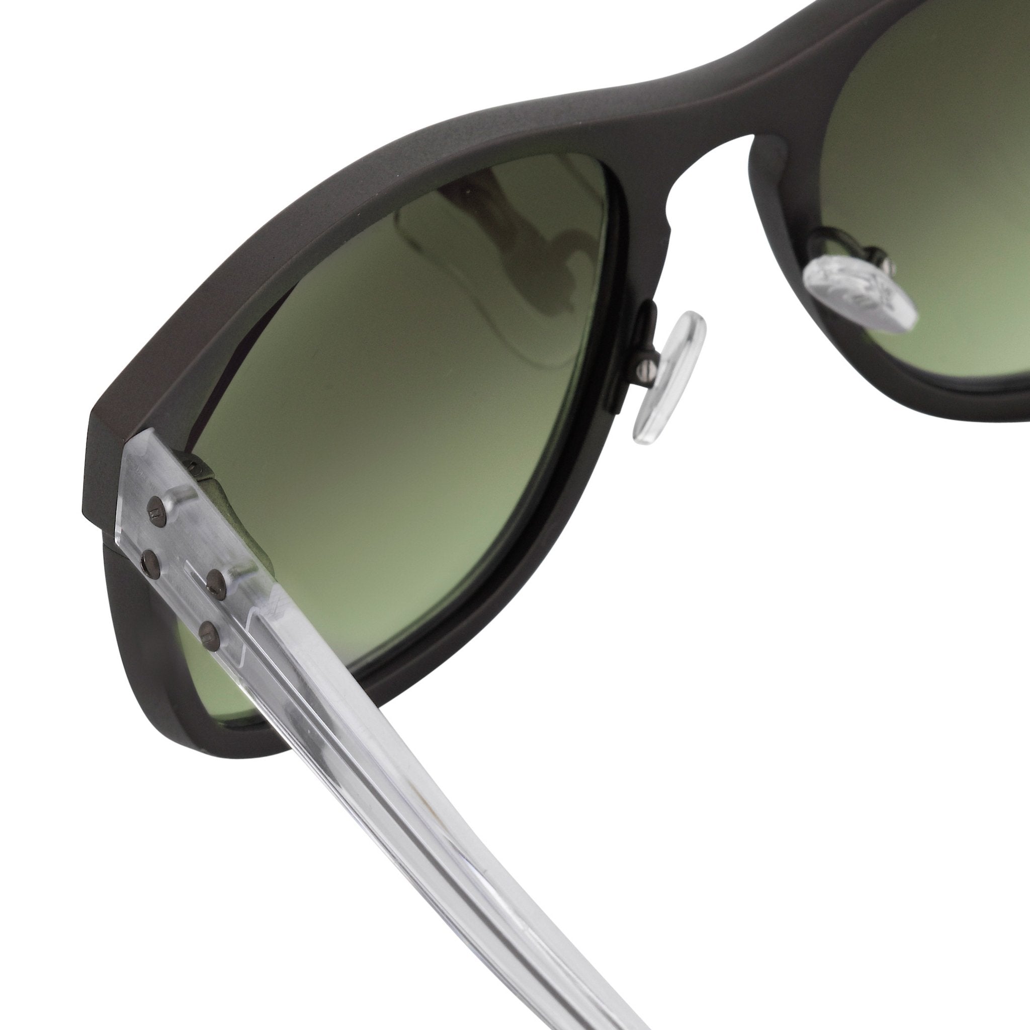 Kris Van Assche Sunglasses D-Frame Matte Brown and Green