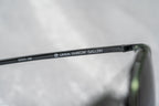 Kris Van Assche Sunglasses Round Shiny Black and Green