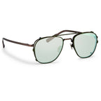 Kris Van Assche Sunglasses Rectangular Matte Bronze and Green