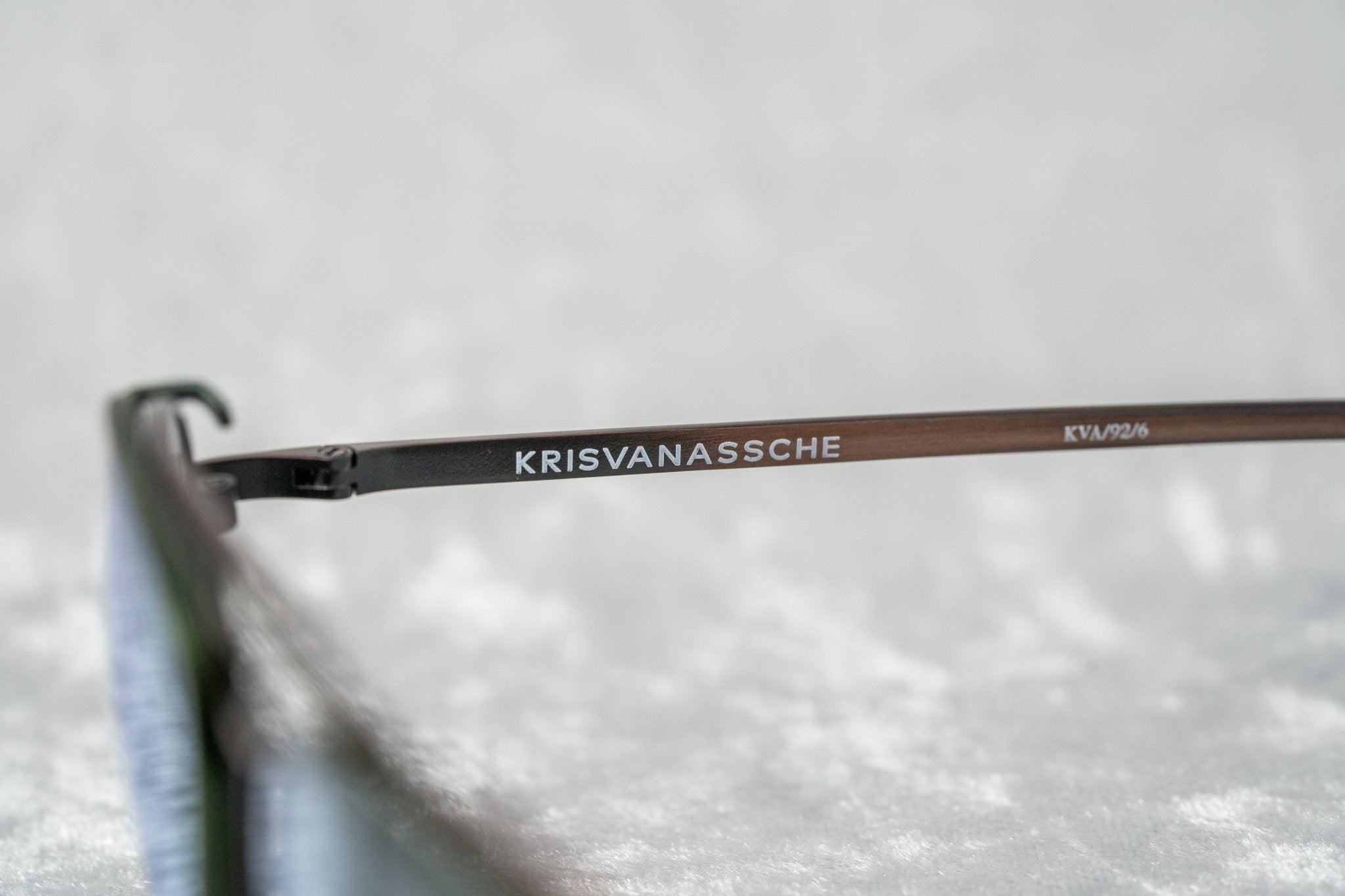 Kris Van Assche Sunglasses Rectangular Matte Bronze and Green