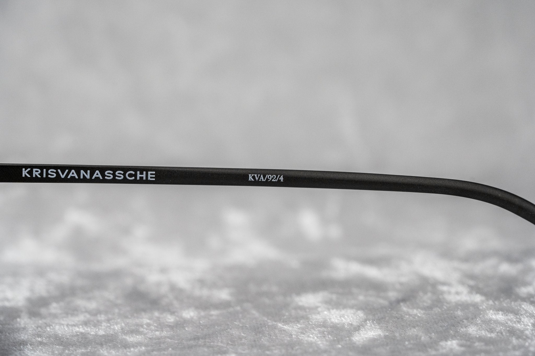 Kris Van Assche Sunglasses Rectangular Matte Black and Blue