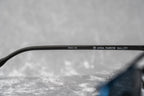 Kris Van Assche Sunglasses Rectangular Matte Black and Blue