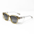 Kris Van Assche Sunglasses Oval Translucent Yellow and Grey
