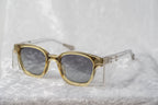 Kris Van Assche Sunglasses Oval Translucent Yellow and Grey