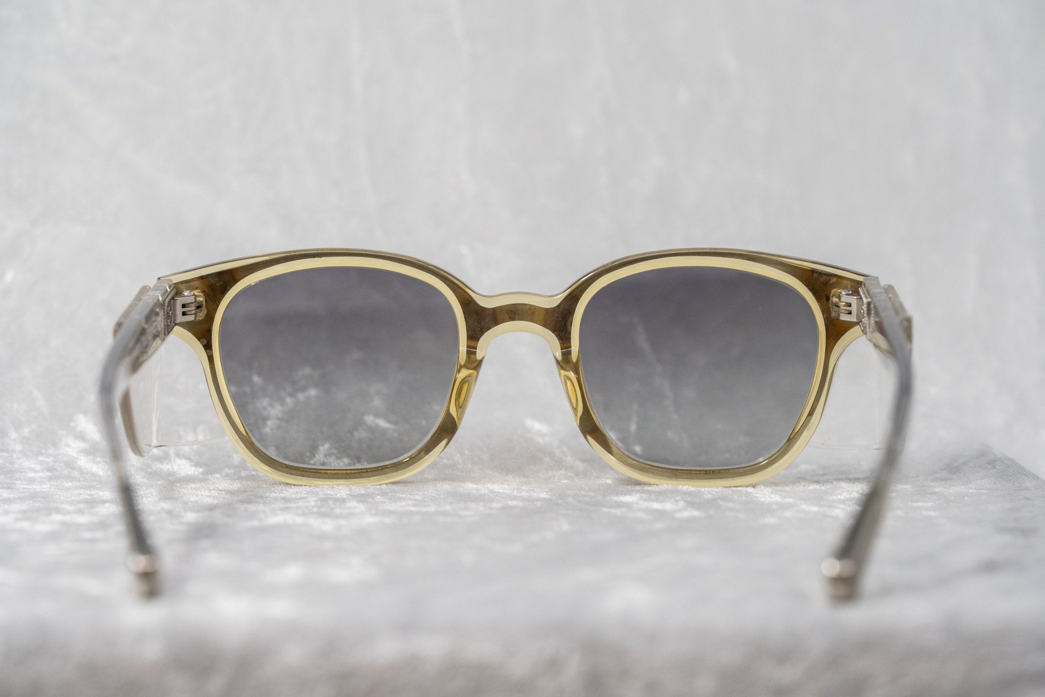 Kris Van Assche Sunglasses Oval Translucent Yellow and Grey