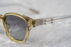 Kris Van Assche Sunglasses Oval Translucent Yellow and Grey