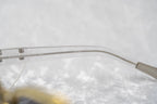 Kris Van Assche Sunglasses Oval Translucent Yellow and Grey