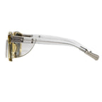 Kris Van Assche Sunglasses Oval Translucent Yellow and Grey