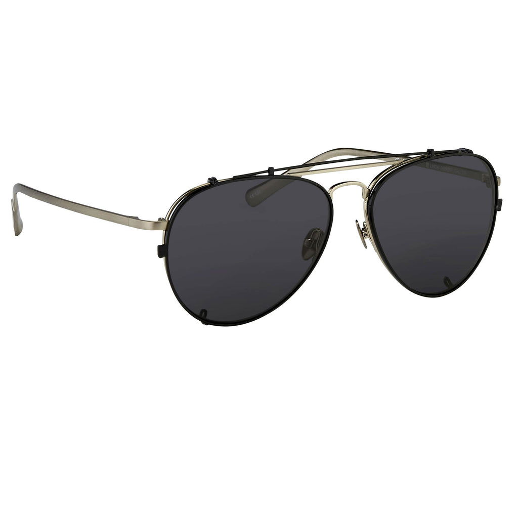 Kris Van Assche Sunglasses Shiny Black and Grey