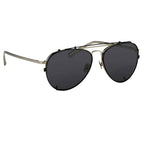 Kris Van Assche Sunglasses Shiny Black and Grey
