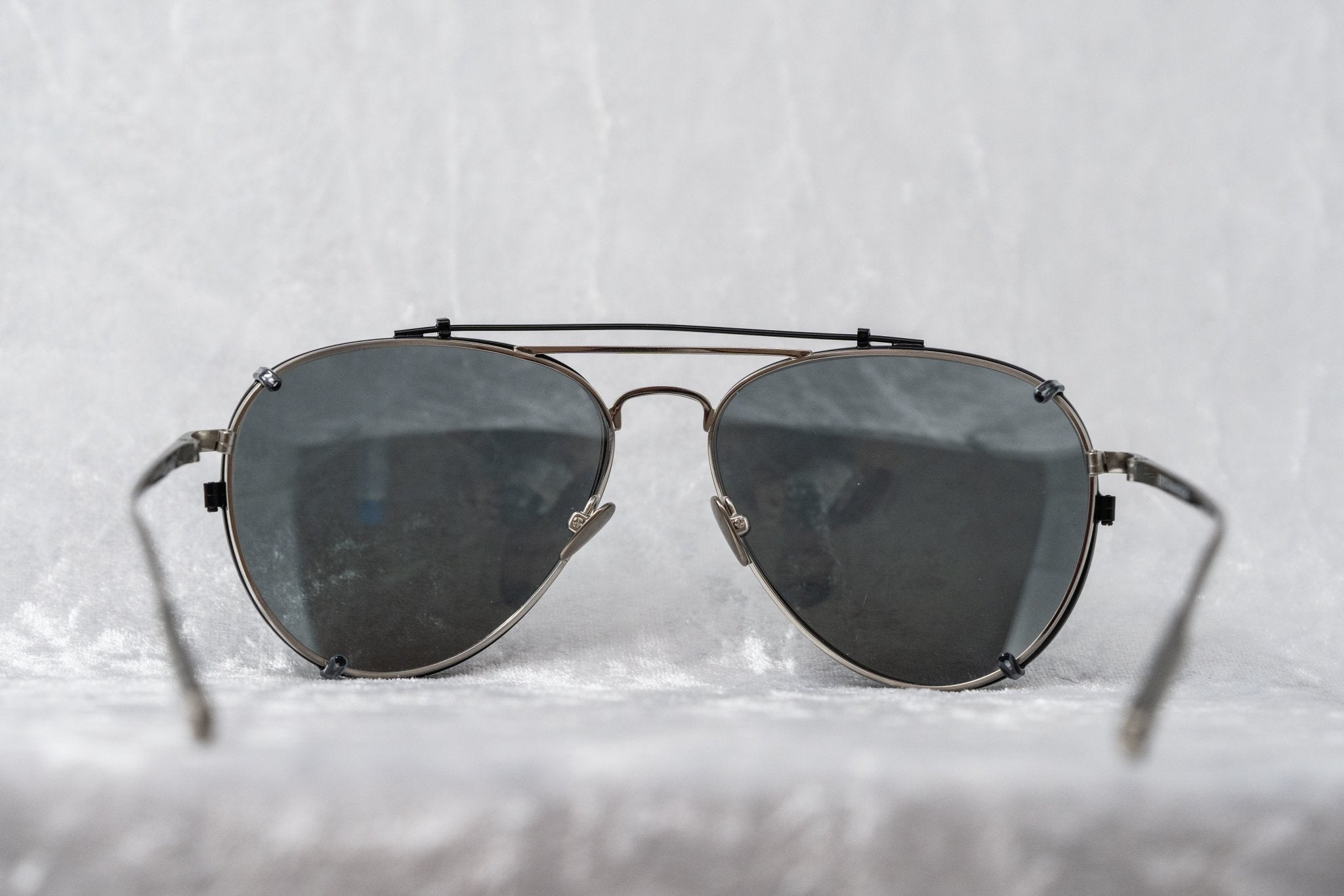 Kris Van Assche Sunglasses Shiny Black and Grey