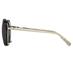 Kris Van Assche Sunglasses Shiny Black and Grey
