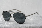Kris Van Assche Sunglasses Shiny Black and Grey