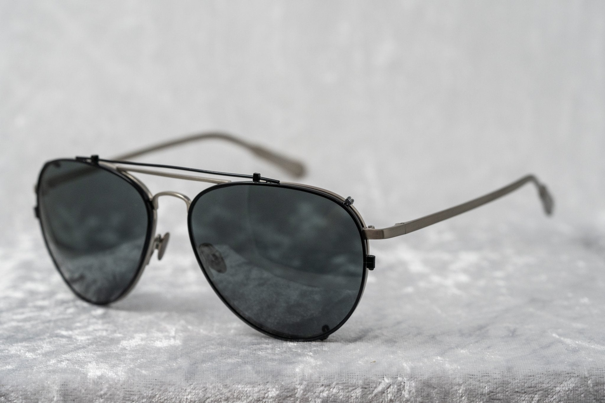 Kris Van Assche Sunglasses Shiny Black and Grey