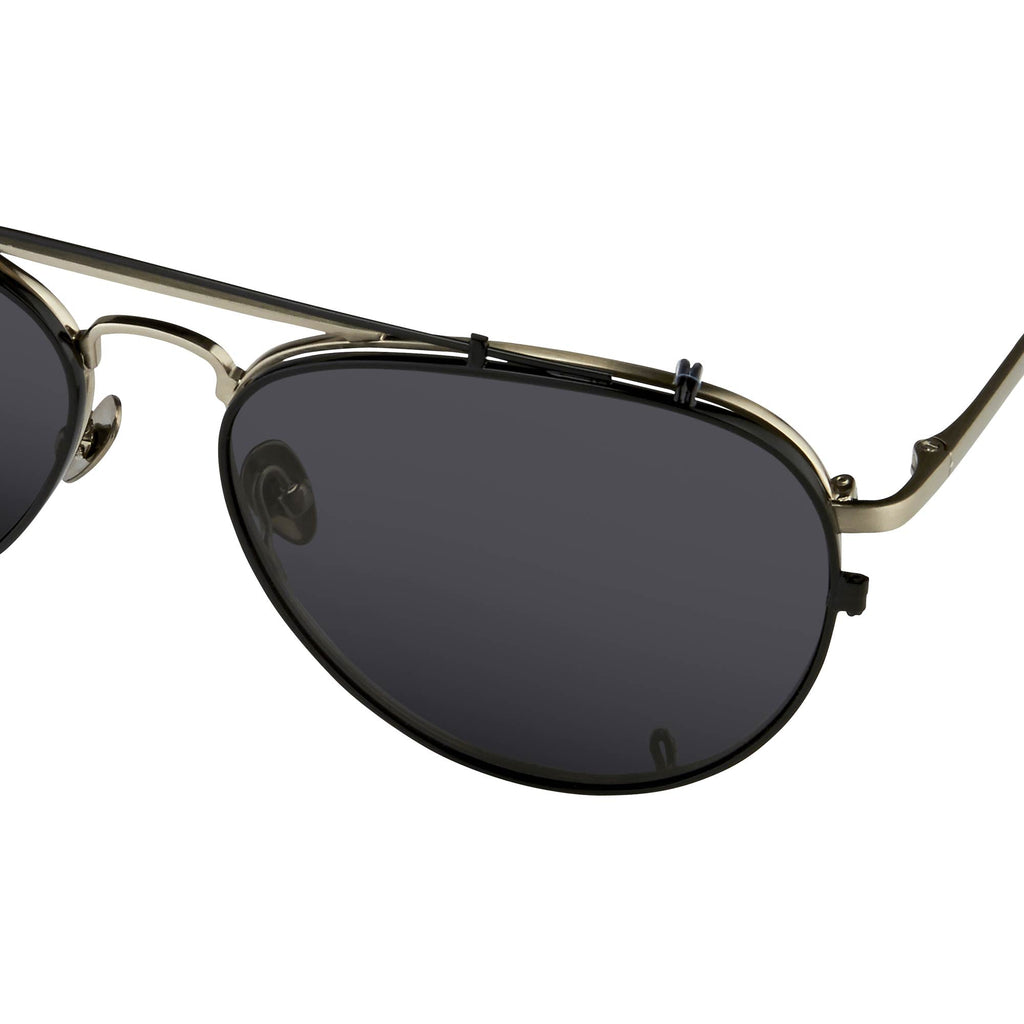 Kris Van Assche Sunglasses Shiny Black and Grey