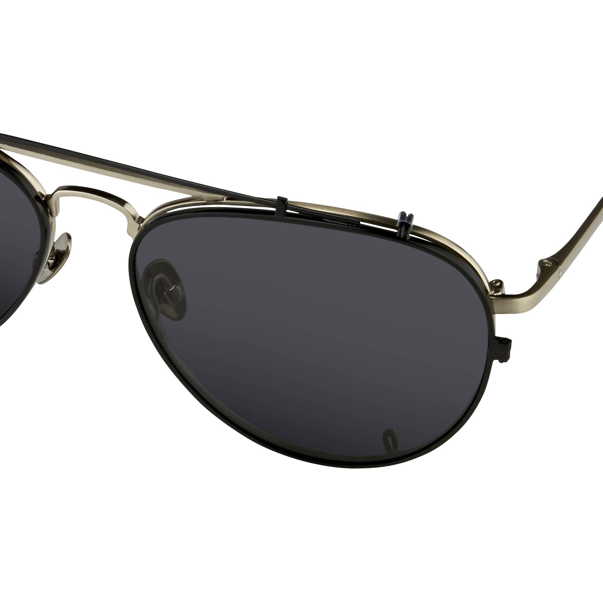 Kris Van Assche Sunglasses Shiny Black and Grey