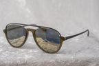Kris Van Assche Sunglasses Khaki and Gold