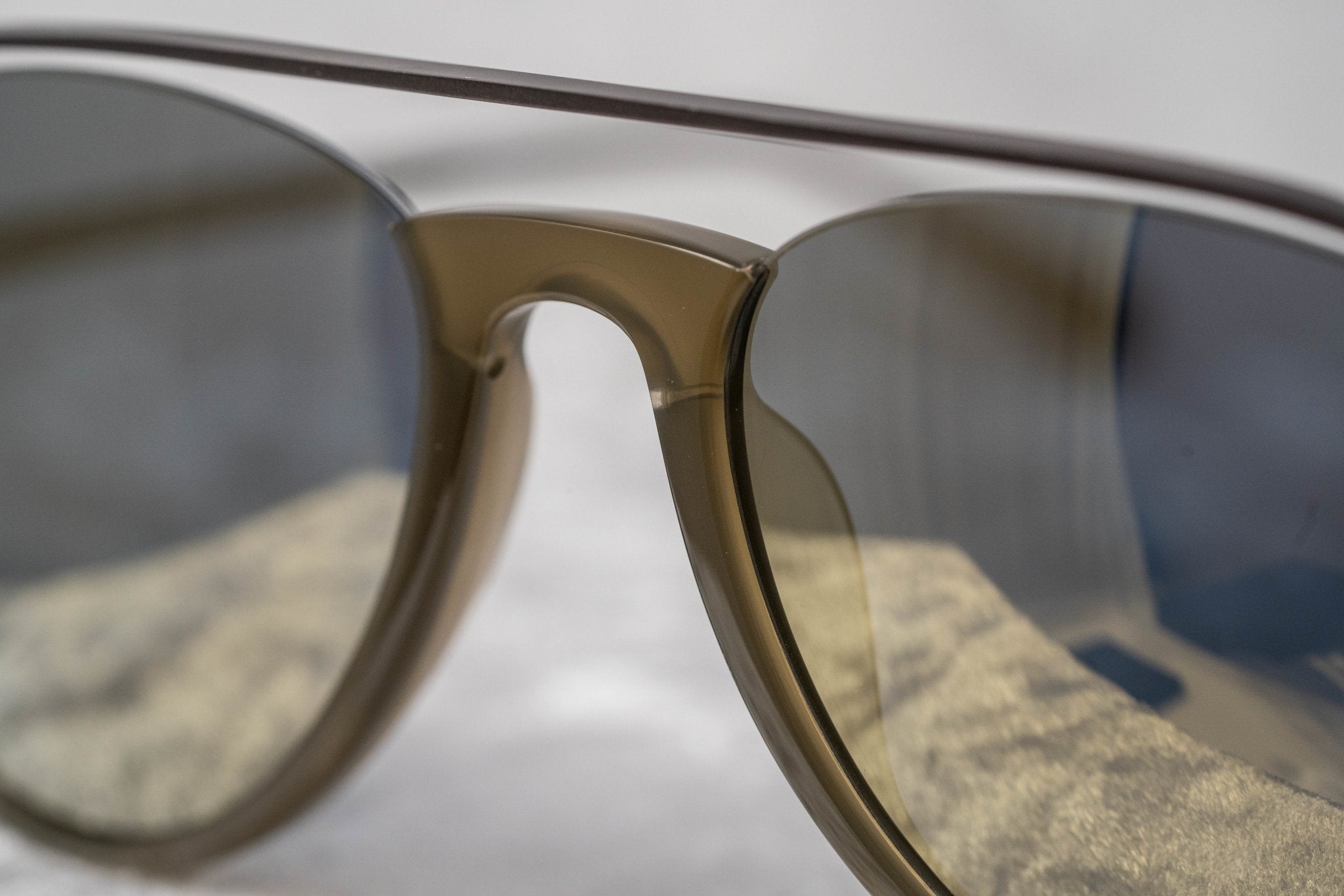 Kris Van Assche Sunglasses Khaki and Gold