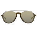 Kris Van Assche Sunglasses Khaki and Gold