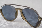 Kris Van Assche Sunglasses Khaki and Gold