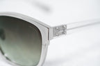 Kris Van Assche Sunglasses D-Frame Silver and Green