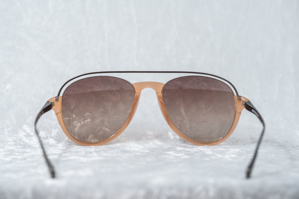 Kris Van Assche Sunglasses Peach and Brown