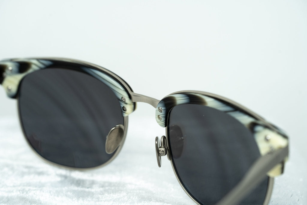 Kris Van Assche Sunglasses D-Frame Brown and Blue