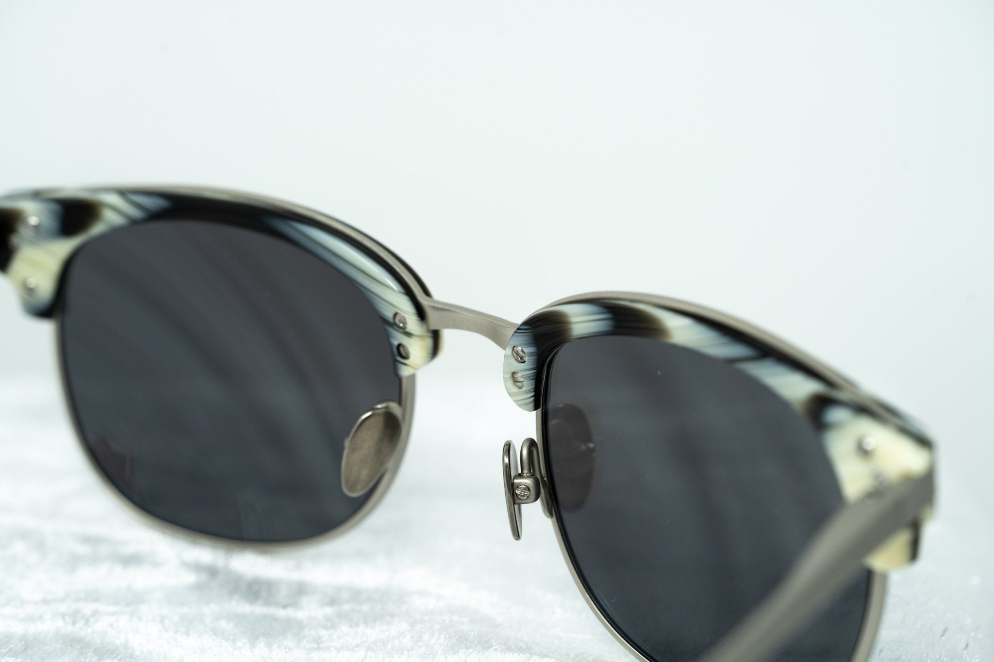 Kris Van Assche Sunglasses D-Frame Brown and Blue