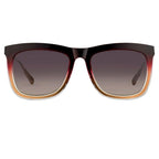 Kris Van Assche Sunglasses D-Frame Burgundy and Brown