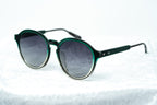 Kris Van Assche Men's Sunglasses Round Green and Grey