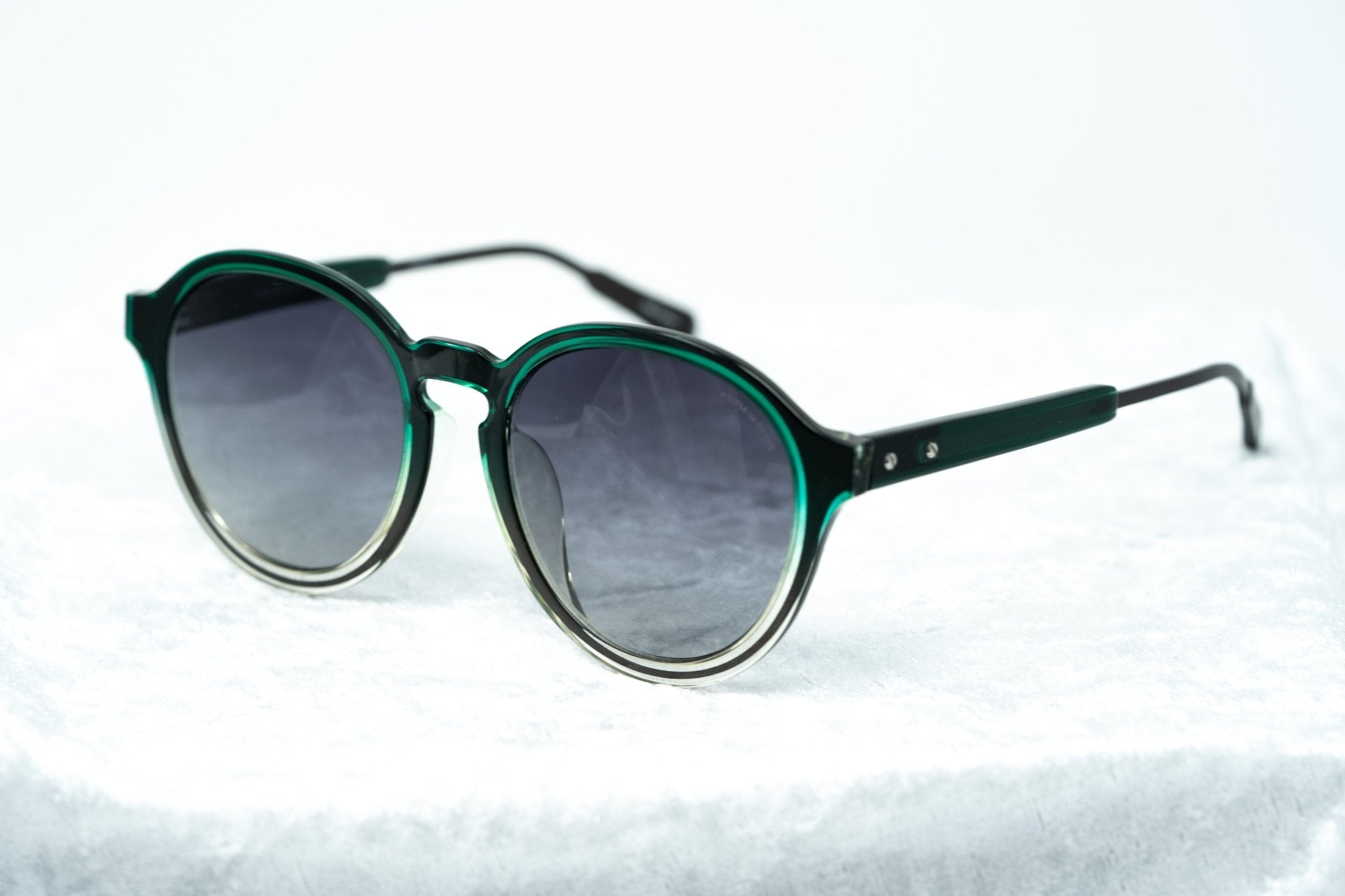 Kris Van Assche Men's Sunglasses Round Green and Grey