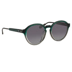 Kris Van Assche Men's Sunglasses Round Green and Grey