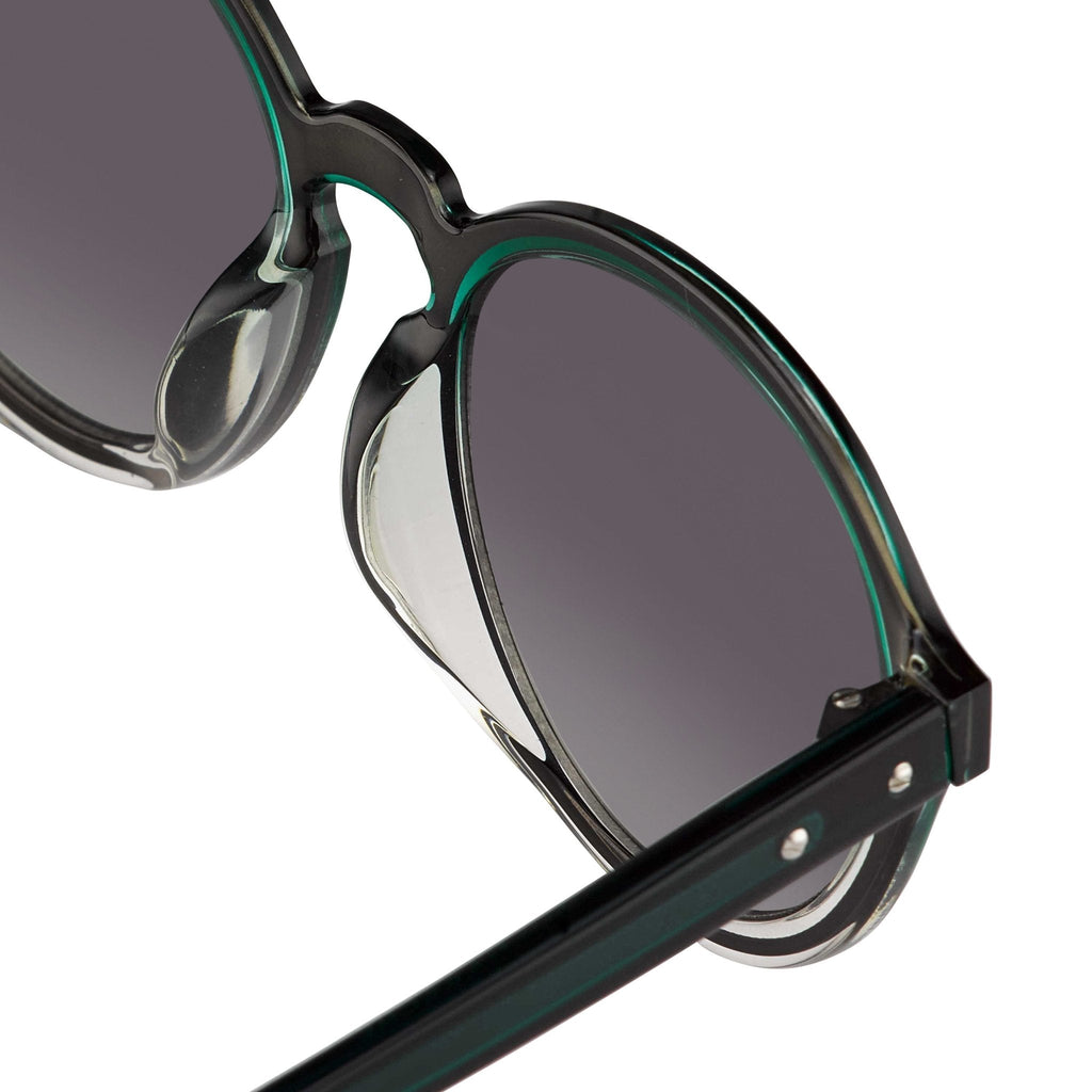 Kris Van Assche Men's Sunglasses Round Green and Grey