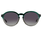 Kris Van Assche Men's Sunglasses Round Green and Grey